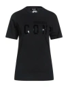 Dsquared2 Woman T-shirt Black Size M Cotton In Black