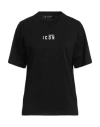 Dsquared2 Woman T-shirt Black Size Xs Cotton