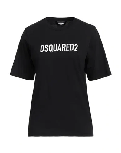 Dsquared2 Woman T-shirt Black Size Xs Cotton