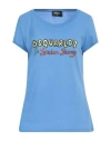 Dsquared2 Woman T-shirt Light Blue Size L Cotton In Blue