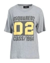 Dsquared2 Logo Print Easy Fit T-shirt In Grey