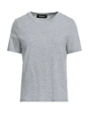 Dsquared2 Woman T-shirt Light Grey Size Xs Cotton, Viscose In Grey