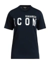 Dsquared2 Woman T-shirt Midnight Blue Size Xxs Cotton