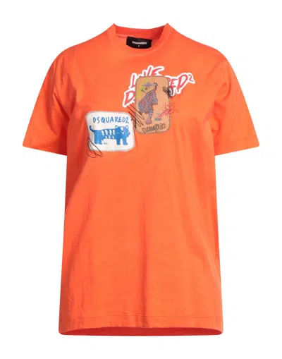 Dsquared2 T-shirts In Orange