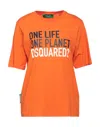 Dsquared2 T-shirts In Orange