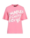 Dsquared2 Woman T-shirt Pink Size L Cotton In Pink