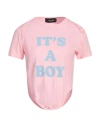 Dsquared2 Woman T-shirt Pink Size M Cotton