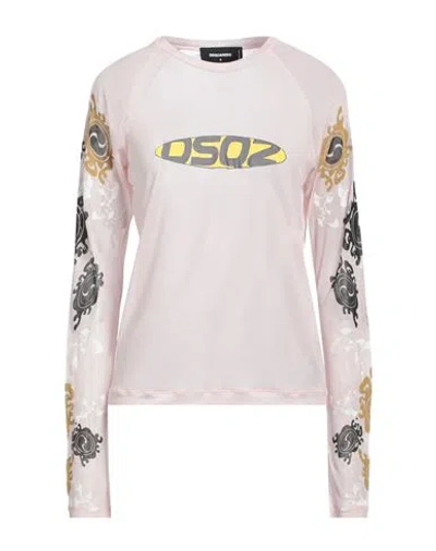 Dsquared2 Woman T-shirt Pink Size S Viscose