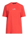 Dsquared2 Woman T-shirt Tomato Red Size L Cotton