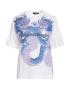 Dsquared2 Woman T-shirt White Size L Cotton