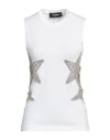 Dsquared2 Woman T-shirt White Size L Cotton In White