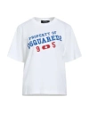 Dsquared2 Woman T-shirt White Size L Cotton In White