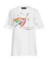 Dsquared2 Woman T-shirt White Size L Cotton In 100