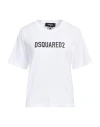Dsquared2 Dsquared Woman White Cotton T-shirt In White