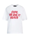 Dsquared2 Woman T-shirt White Size M Cotton