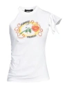 Dsquared2 Woman T-shirt White Size L Cotton, Elastane In White