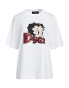 Dsquared2 Betty Boop Cotton T-shirt In White