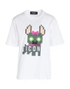 Dsquared2 Icon Pixelated-print T-shirt In White