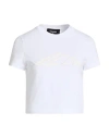 Dsquared2 Woman T-shirt White Size M Cotton In White