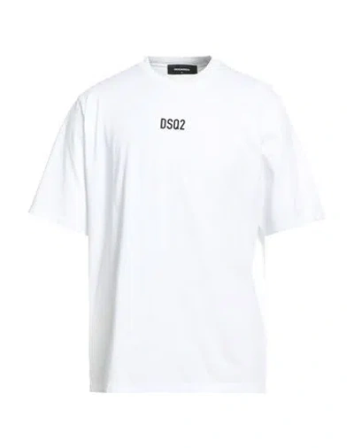 Dsquared2 Woman T-shirt White Size M Cotton