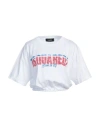 Dsquared2 Distressed Logo-print T-shirt In White