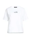 Dsquared2 White Cotton Icon T-shirt With Mini Logo In White