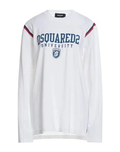 Dsquared2 Woman T-shirt White Size Xs Cotton