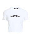 Dsquared2 Woman T-shirt White Size Xs Cotton In White