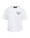 Dsquared2 Woman T-shirt White Size Xs Cotton