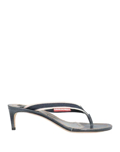 Dsquared2 Toe Strap Sandals In Blue