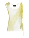 Dsquared2 Woman Top Acid Green Size 2 Silk, Polyamide In Multi