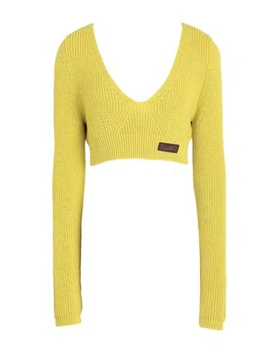Dsquared2 Woman Top Acid Green Size L Wool