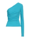 Dsquared2 Woman Top Azure Size Xs Viscose In Blue