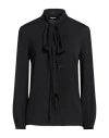 Dsquared2 Woman Top Black Size 8 Acetate, Silk In Black