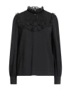Dsquared2 Woman Top Black Size 4 Acetate, Viscose, Silk, Cotton, Polyamide In Black