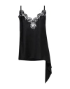 Dsquared2 Chantilly-lace Asymmetric Top In Black