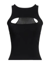 Dsquared2 Woman Top Black Size L Viscose, Polyester