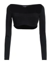 Dsquared2 Woman Top Black Size L Viscose, Polyester