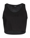 Dsquared2 Woman Top Black Size M Cotton In Black