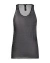 Dsquared2 Woman Top Black Size S Cotton, Elastane In Black