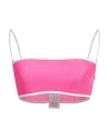Dsquared2 Woman Top Fuchsia Size 2 Polyester In Pink
