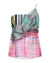 Dsquared2 Woman Top Fuchsia Size 4 Polyester, Viscose In Pink