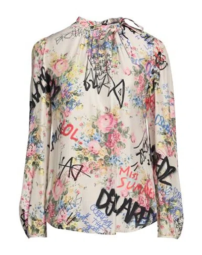 Dsquared2 Woman Blouse Ivory Size 4 Viscose In White