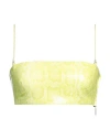 Dsquared2 Woman Top Acid Green Size 2 Ovine Leather