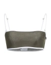 Dsquared2 Woman Top Military Green Size 2 Polyester