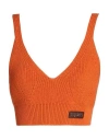 Dsquared2 Woman Top Orange Size S Wool