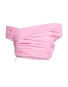 Dsquared2 Ruffled Crop Top In Pink