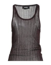 Dsquared2 Woman Top Plum Size L Viscose, Polyester In Purple
