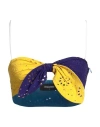 Dsquared2 Color Block Sangalo Bra Top In Purple