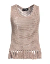 Dsquared2 Woman Top Sand Size S Cotton In Beige